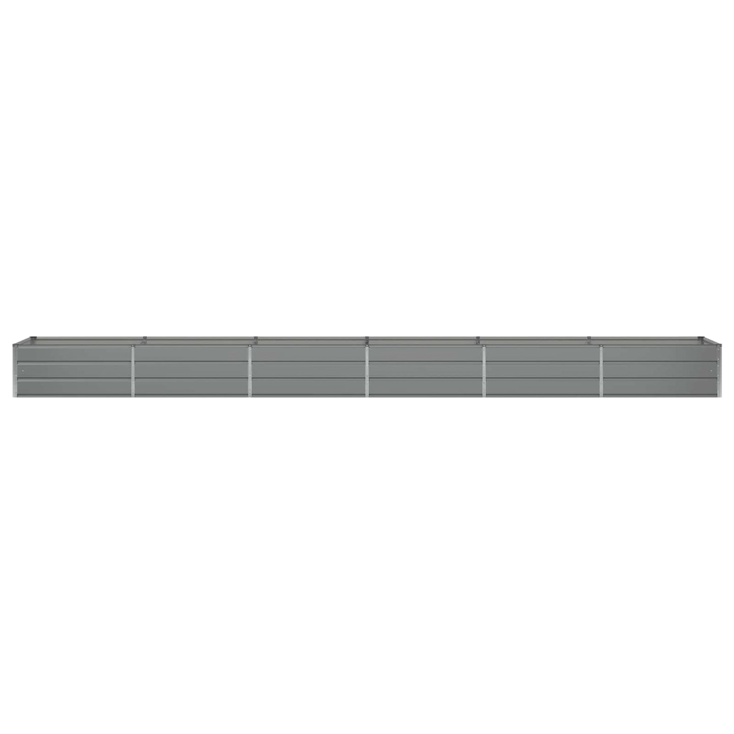 Fioriera Grigio chiaro 600 x 80 x 45 cm Acciaio