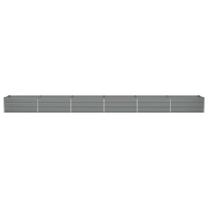 Fioriera Grigio chiaro 600 x 80 x 45 cm Acciaio