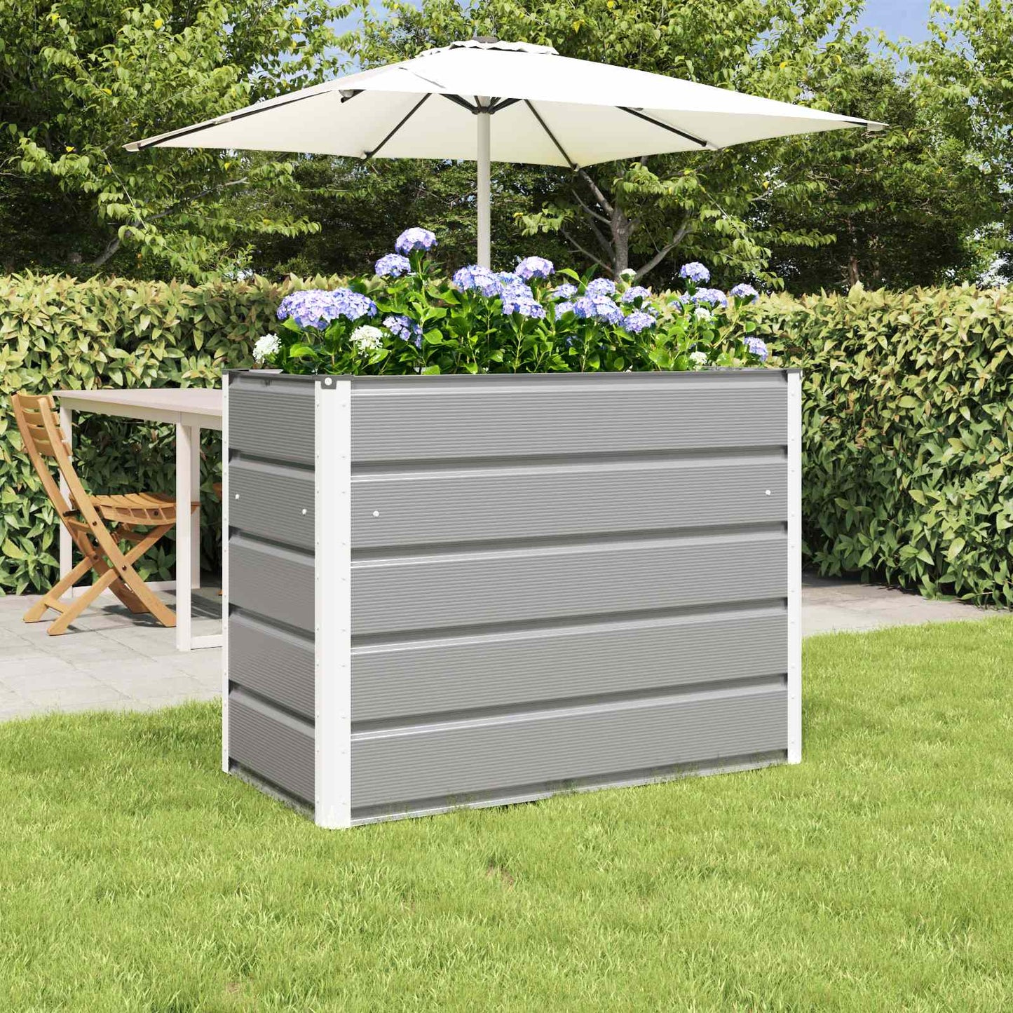 Fioriera Grigio chiaro 480 x 50 x 45 cm Acciaio zincato