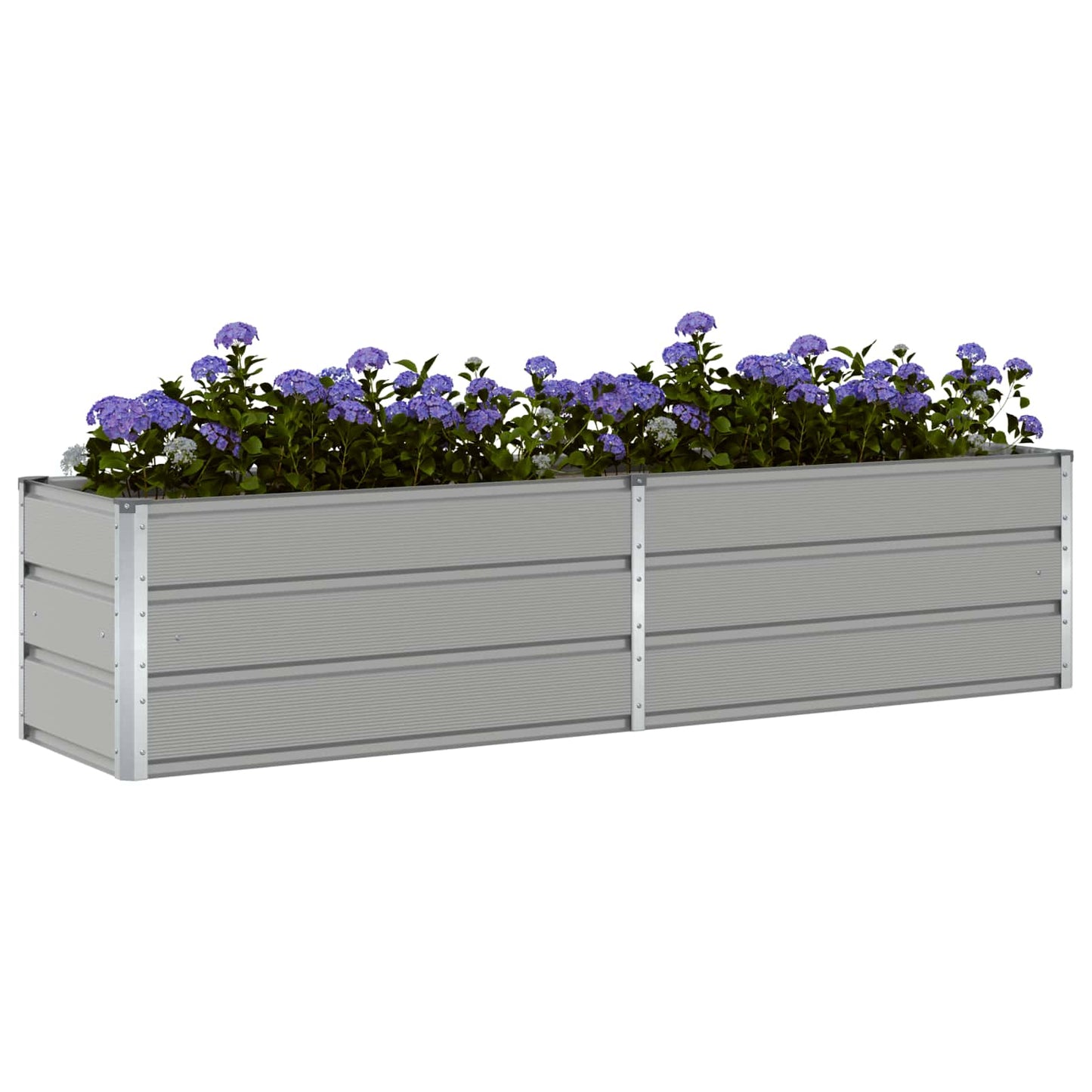 Fioriera Grigio chiaro 195 x 50 x 45 cm Acciaio zincato