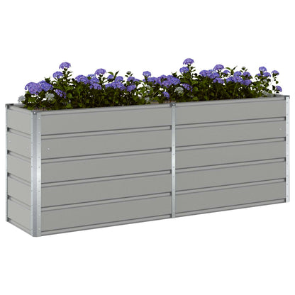 Fioriera Grigio chiaro 480 x 50 x 45 cm Acciaio zincato