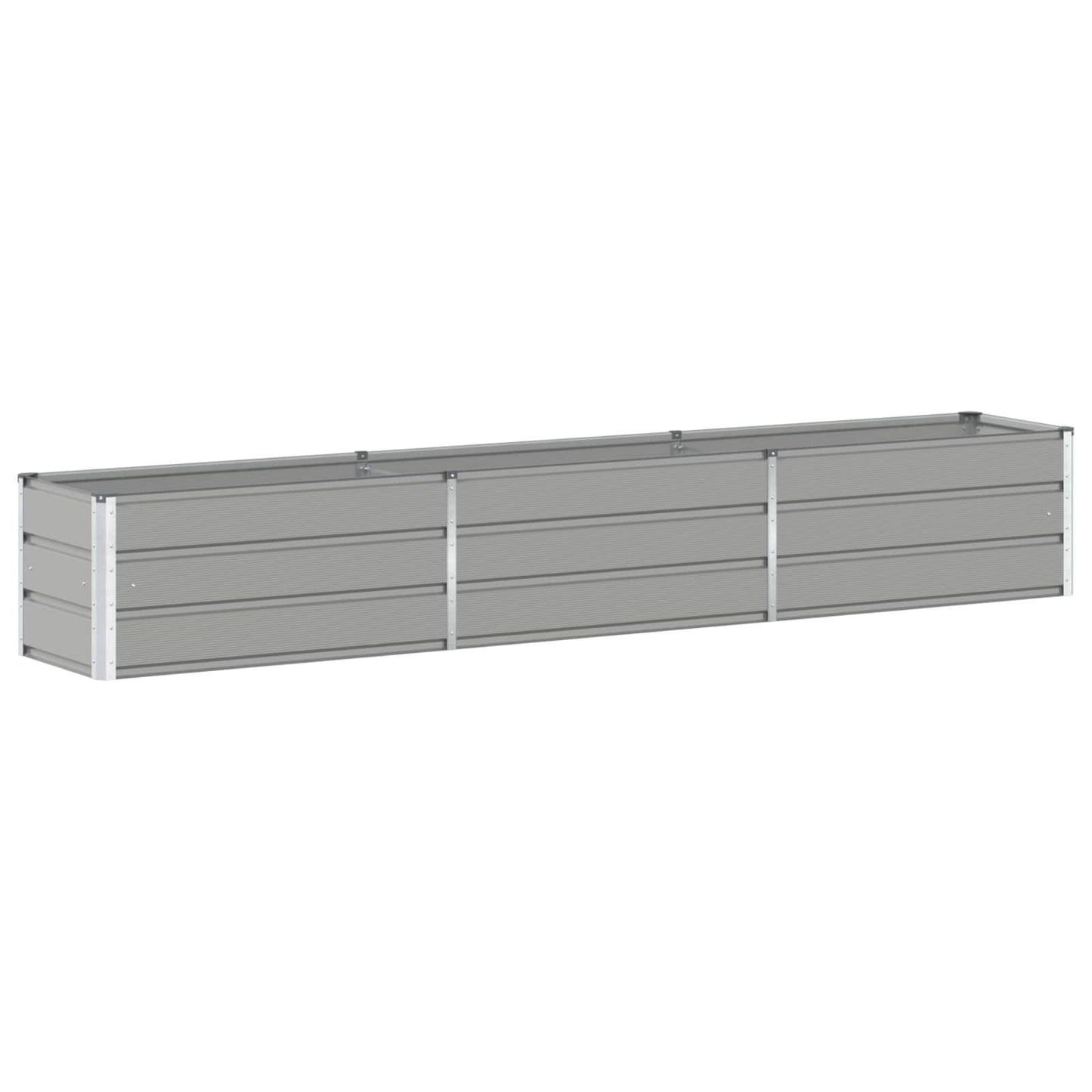 Fioriera Grigio chiaro 290 x 50 x 45 cm Acciaio zincato