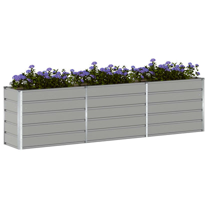 Fioriera Grigio chiaro 480 x 50 x 45 cm Acciaio zincato
