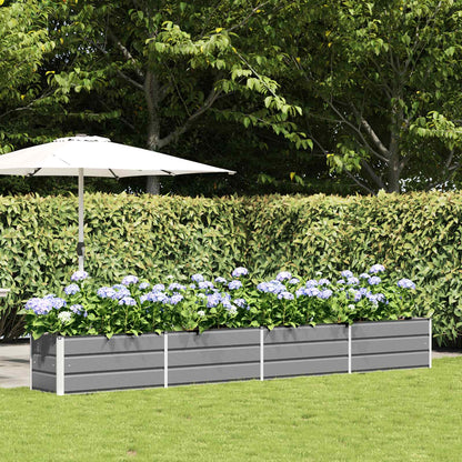 Fioriera Grigio chiaro 385 x 50 x 45 cm Acciaio zincato