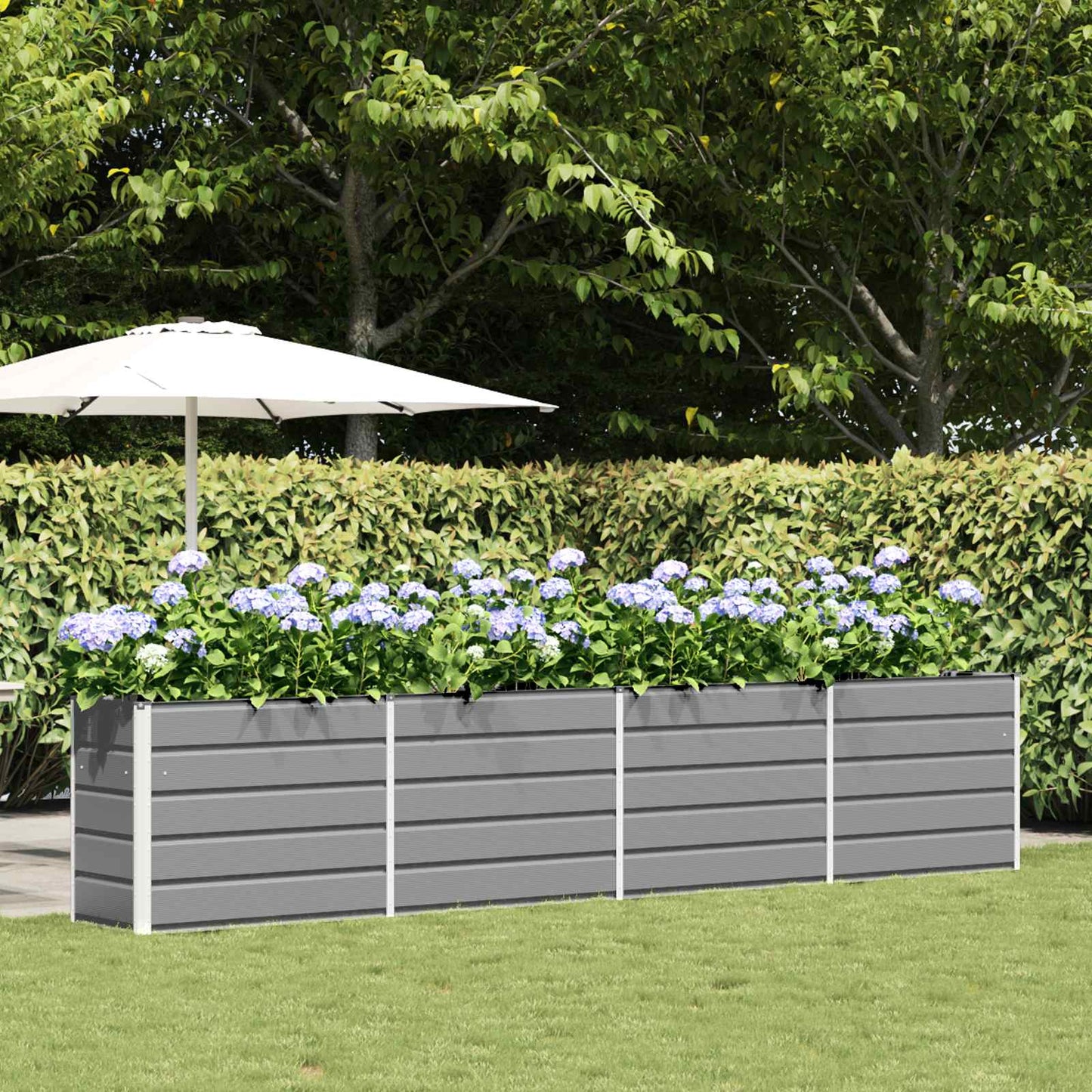 Fioriera Grigio chiaro 480 x 50 x 45 cm Acciaio zincato