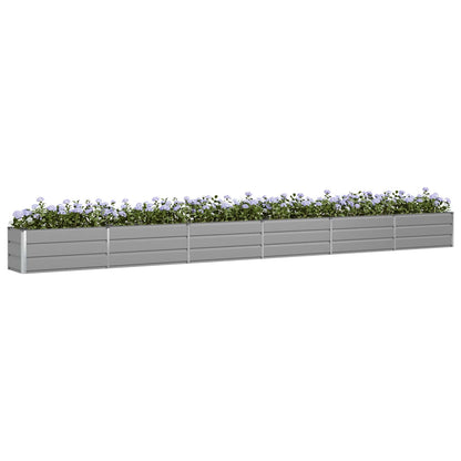 Fioriera Grigio chiaro 580 x 50 x 45 cm Acciaio zincato