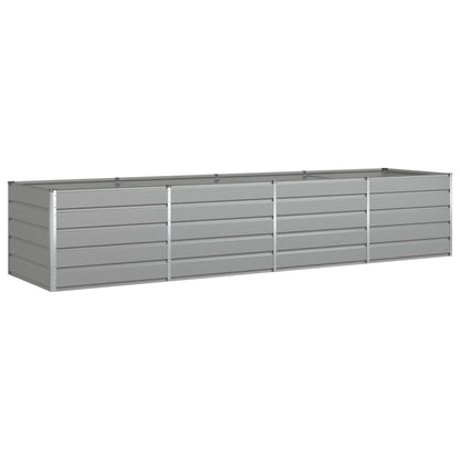 Fioriera Grigio chiaro 385 x 100 x 75 cm Acciaio zincato