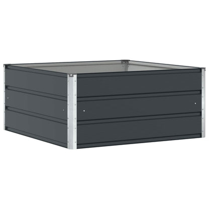 Fioriera Antracite 100 x 100 x 45 cm Acciaio