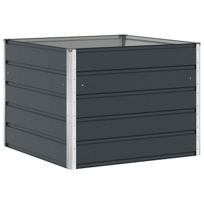 Fioriera Antracite 100 x 100 x 75 cm Acciaio
