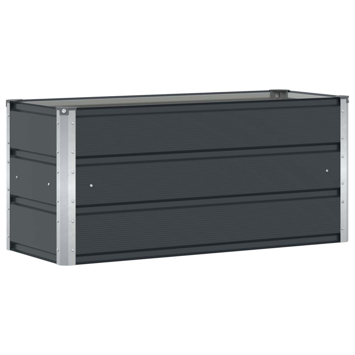 Fioriera Antracite 100 x 40 x 45 cm Acciaio