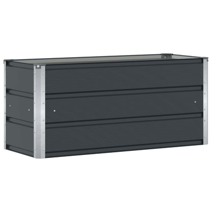 Fioriera Antracite 100 x 40 x 45 cm Acciaio