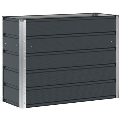 Fioriera Antracite 100 x 40 x 75 cm Acciaio