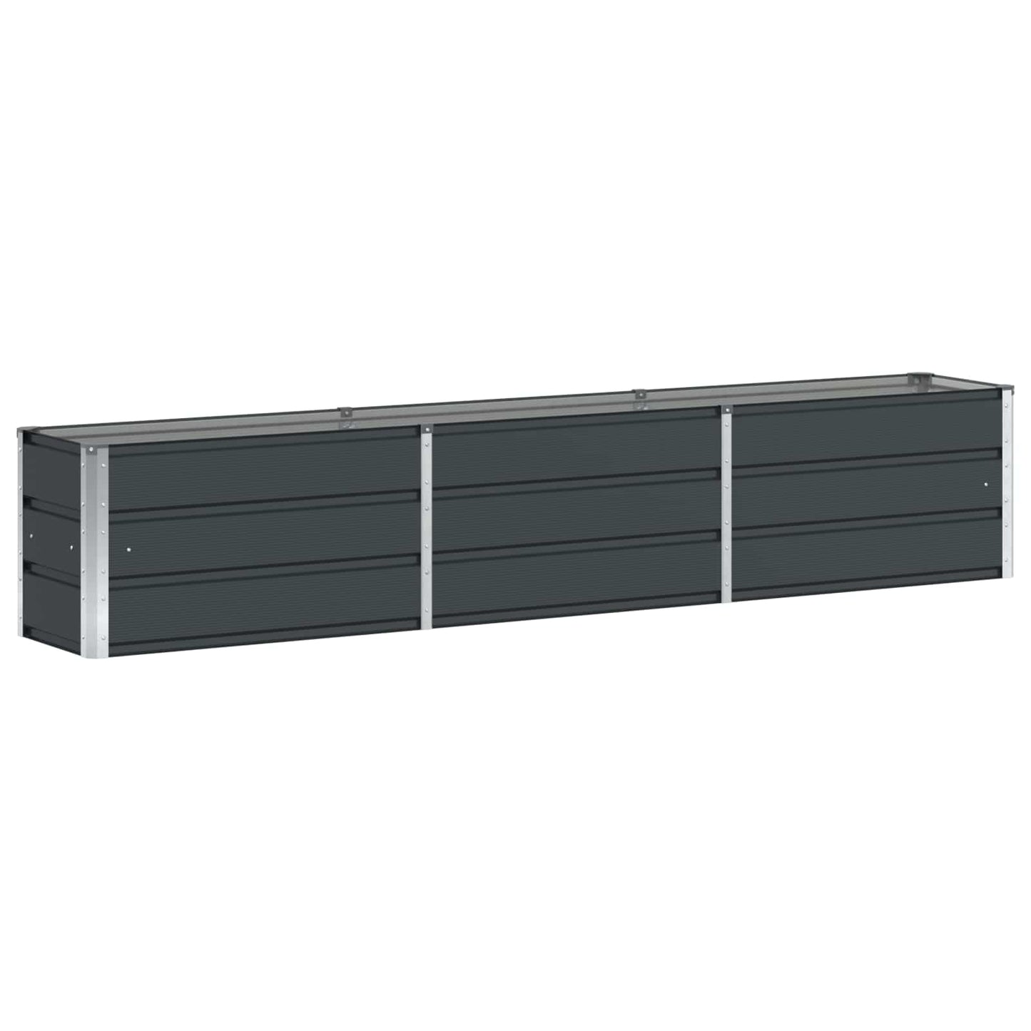Fioriera Antracite 240 x 40 x 45 cm Acciaio