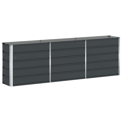 Fioriera Antracite 160 x 40 x 75 cm Acciaio
