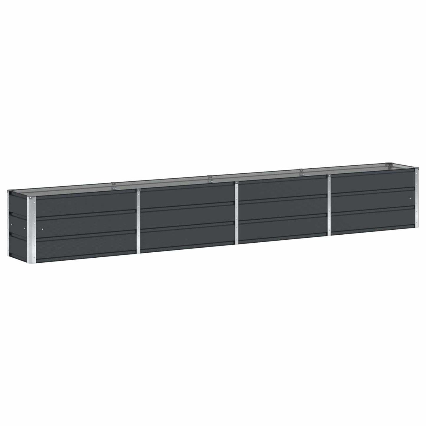 Fioriera Antracite 320 x 40 x 45 cm Acciaio