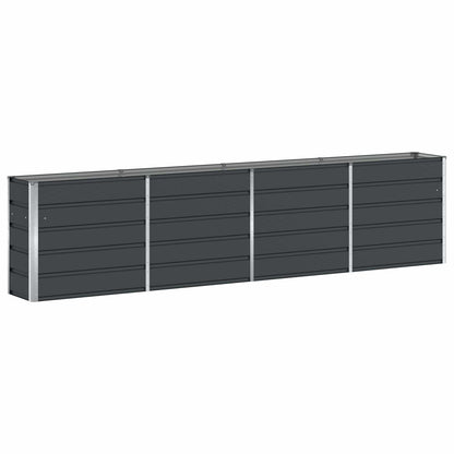 Fioriera Antracite 160 x 40 x 75 cm Acciaio