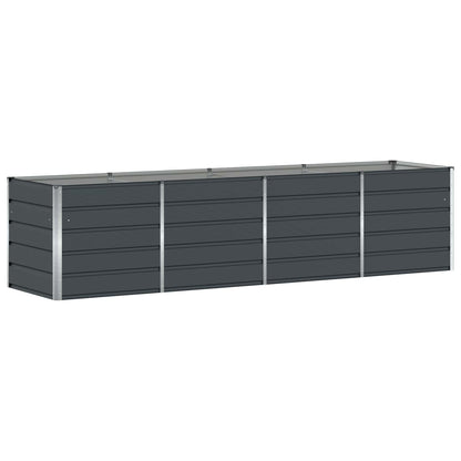 Fioriera Antracite 320 x 80 x 75 cm Acciaio