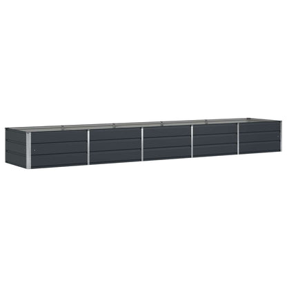 Fioriera Antracite 400 x 80 x 45 cm Acciaio