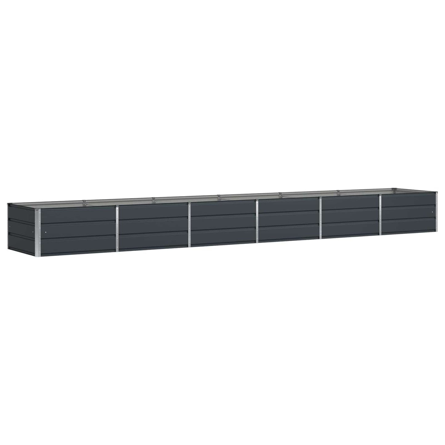 Fioriera Antracite 480 x 80 x 45 cm Acciaio