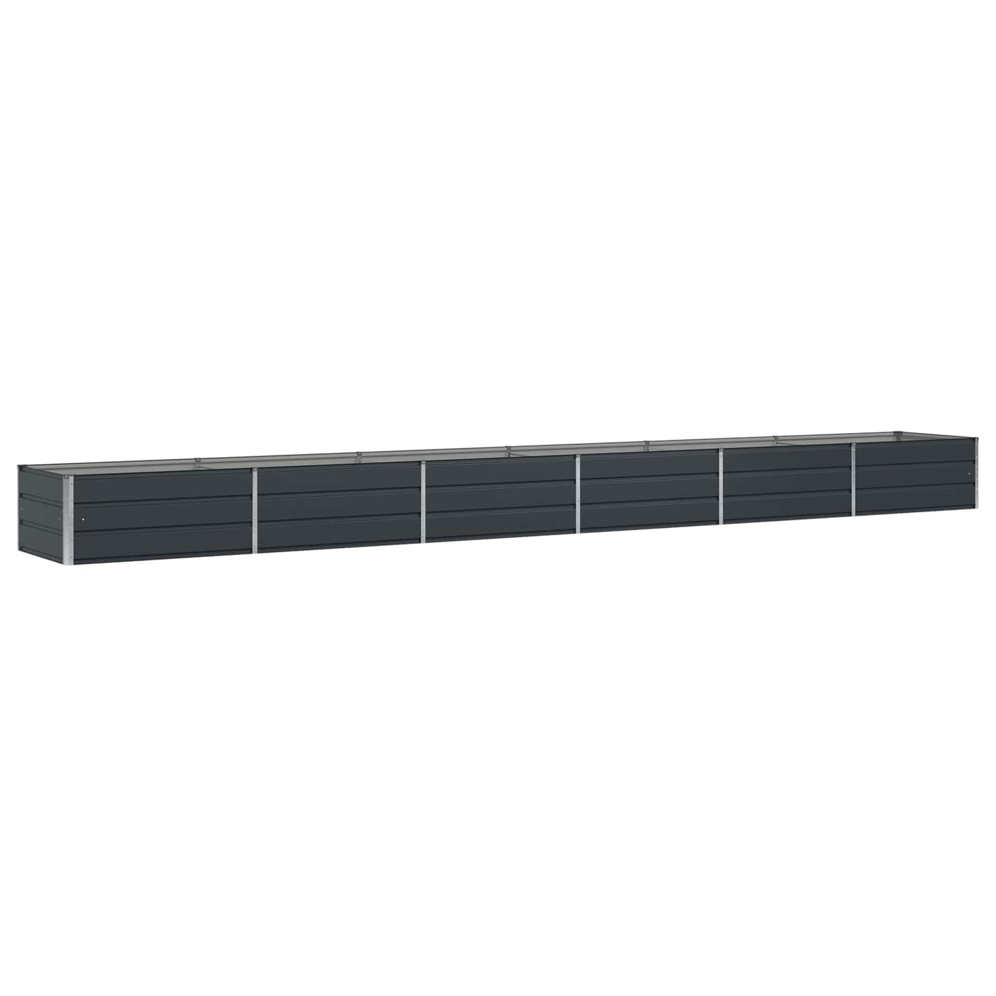 Fioriera Antracite 600 x 80 x 45 cm Acciaio