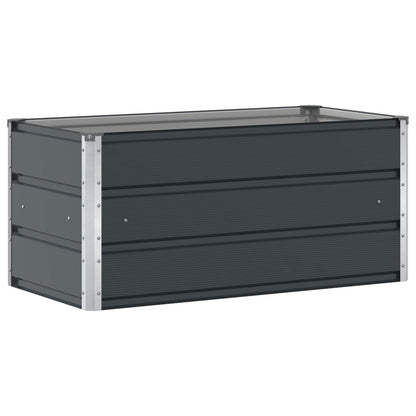Fioriera Antracite 100 x 50 x 45 cm Acciaio zincato