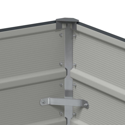 Fioriera Antracite 100 x 50 x 75 cm Acciaio zincato