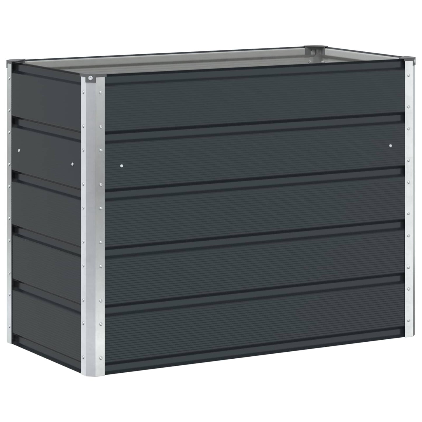 Fioriera Antracite 100 x 50 x 75 cm Acciaio zincato