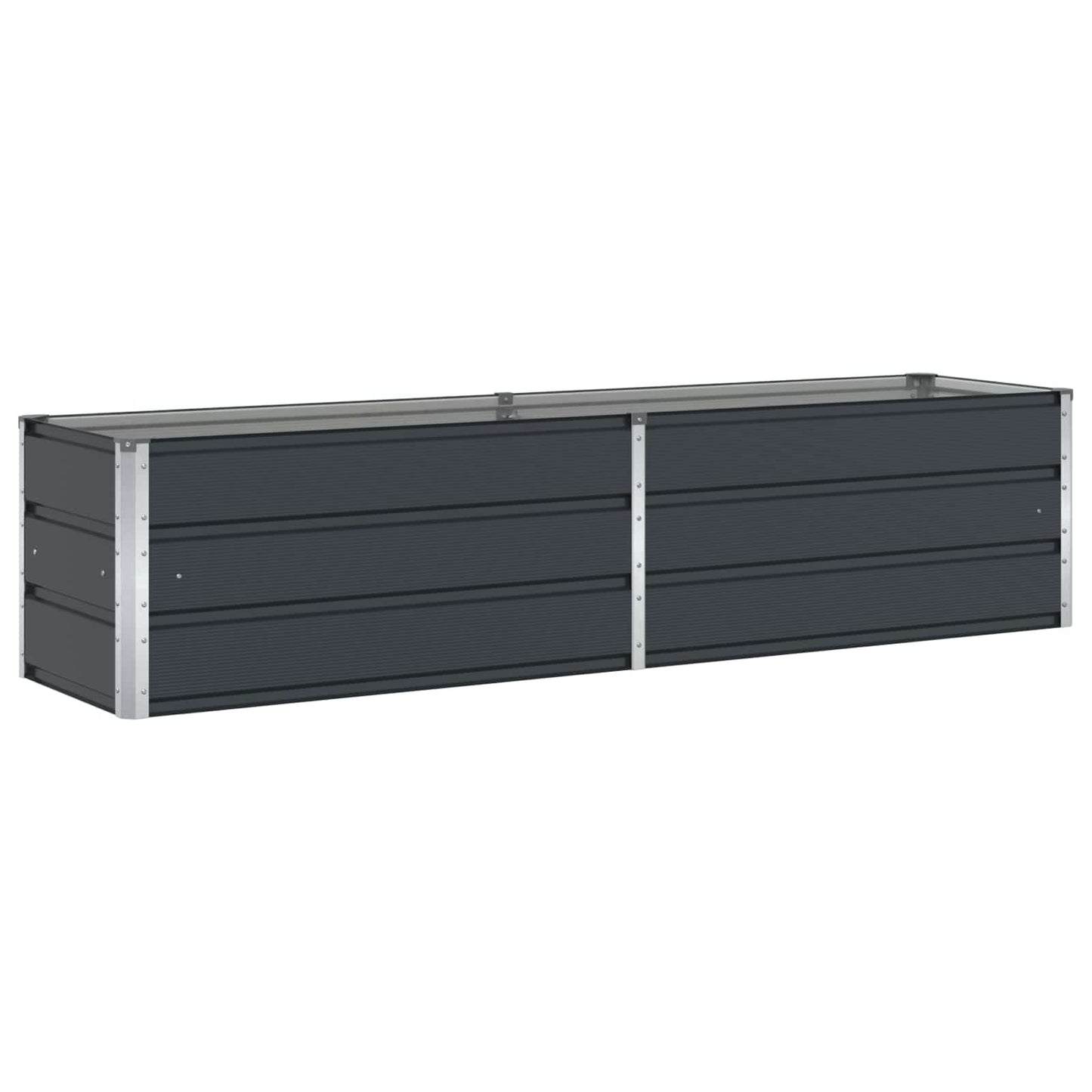 Fioriera Antracite 195 x 50 x 45 cm Acciaio zincato