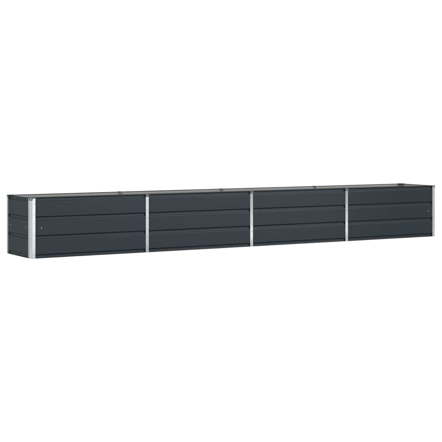Fioriera Antracite 385 x 50 x 45 cm Acciaio zincato