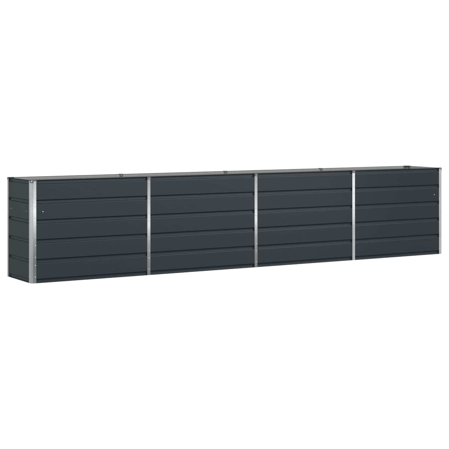 Fioriera Antracite 385 x 50 x 75 cm Acciaio zincato