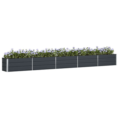 Fioriera Antracite 480 x 50 x 45 cm Acciaio zincato