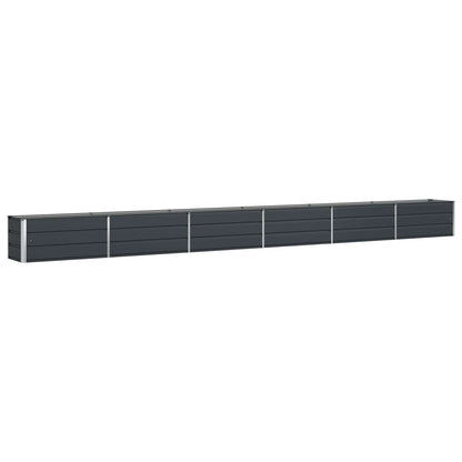 Fioriera Antracite 580 x 50 x 45 cm Acciaio zincato