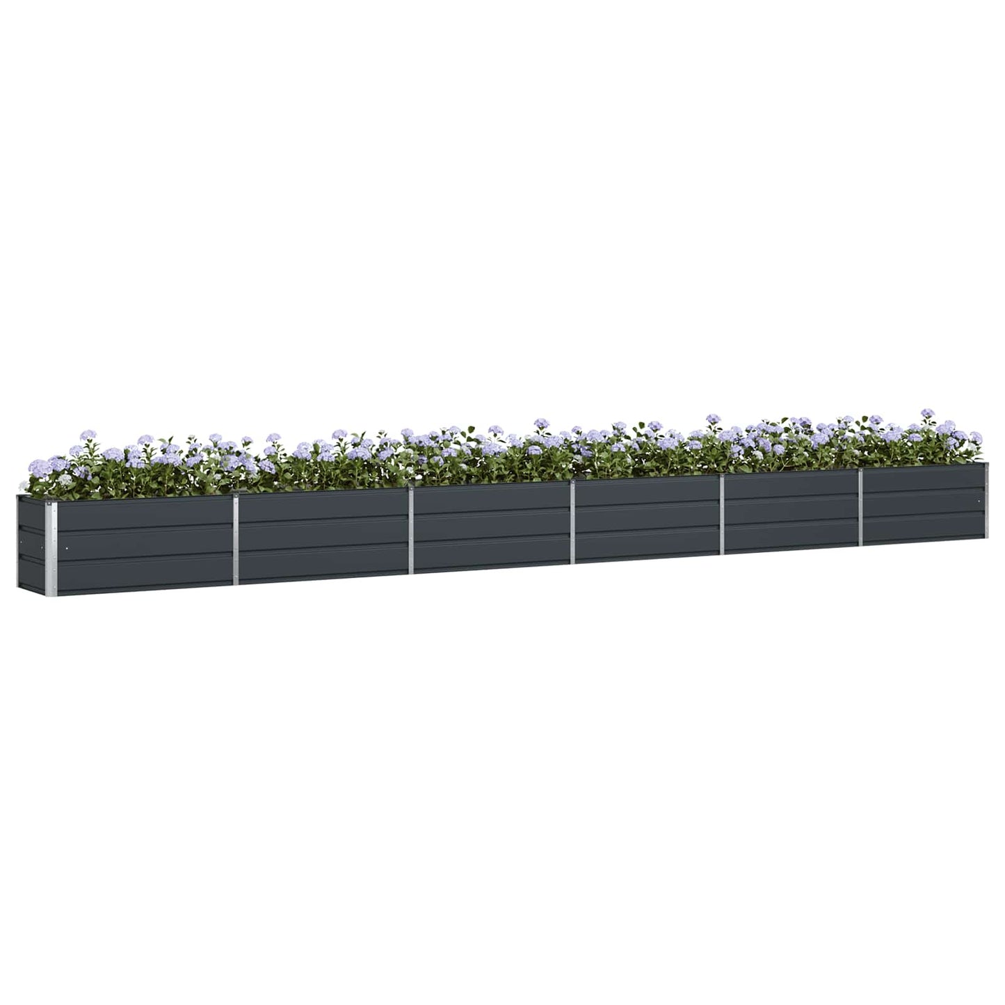 Fioriera Antracite 580 x 50 x 45 cm Acciaio zincato