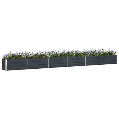 Fioriera Antracite 580 x 50 x 45 cm Acciaio zincato
