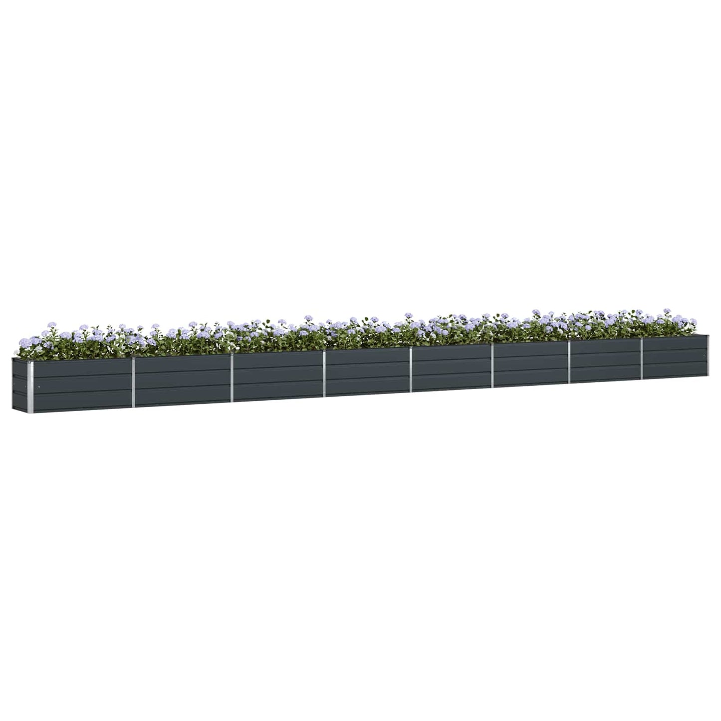 Fioriera Antracite 770 x 50 x 45 cm Acciaio zincato