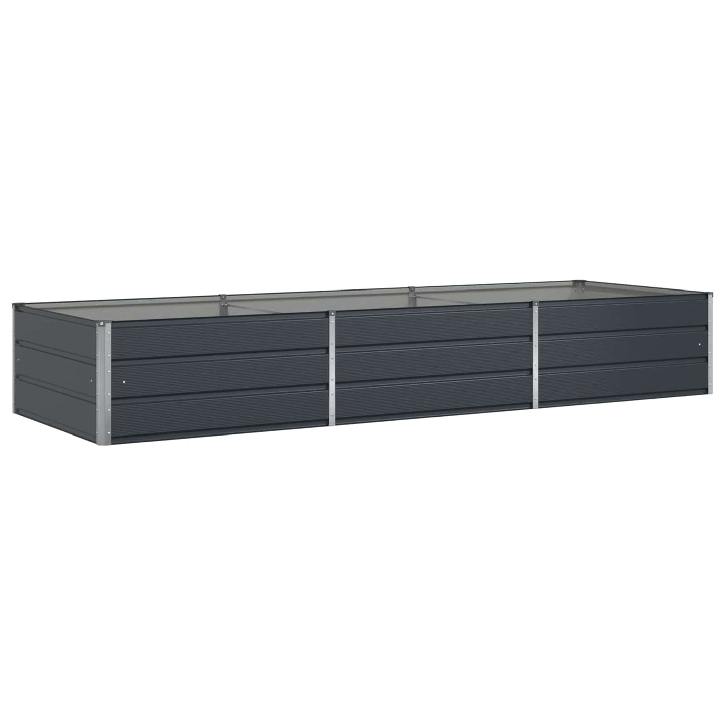 Fioriera Antracite 290 x 100 x 45 cm Acciaio zincato