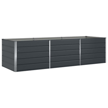Fioriera Antracite 290 x 100 x 75 cm Acciaio zincato