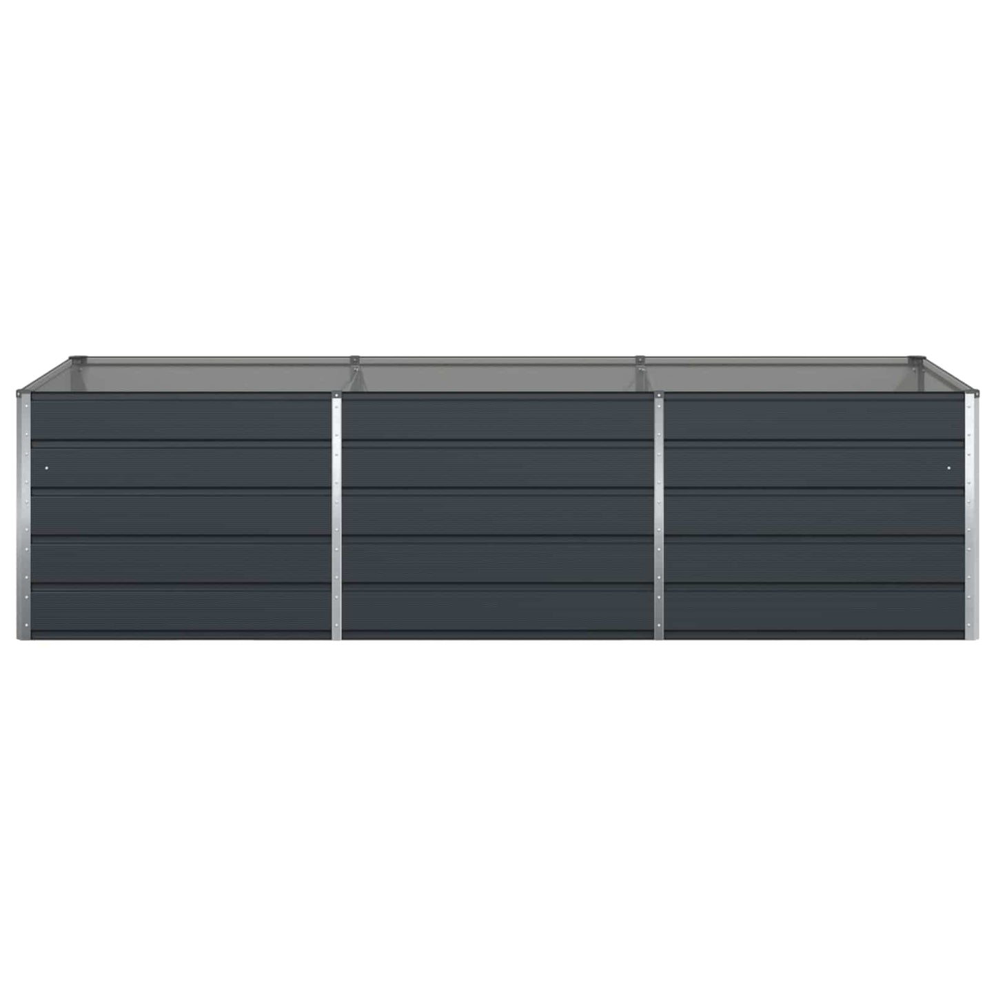 Fioriera Antracite 290 x 100 x 75 cm Acciaio zincato