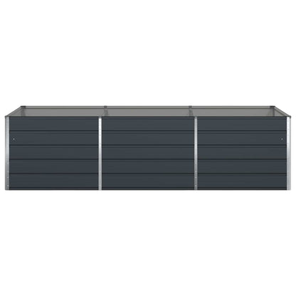 Fioriera Antracite 290 x 100 x 75 cm Acciaio zincato