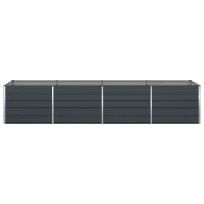 Fioriera Antracite 385 x 100 x 75 cm Acciaio zincato