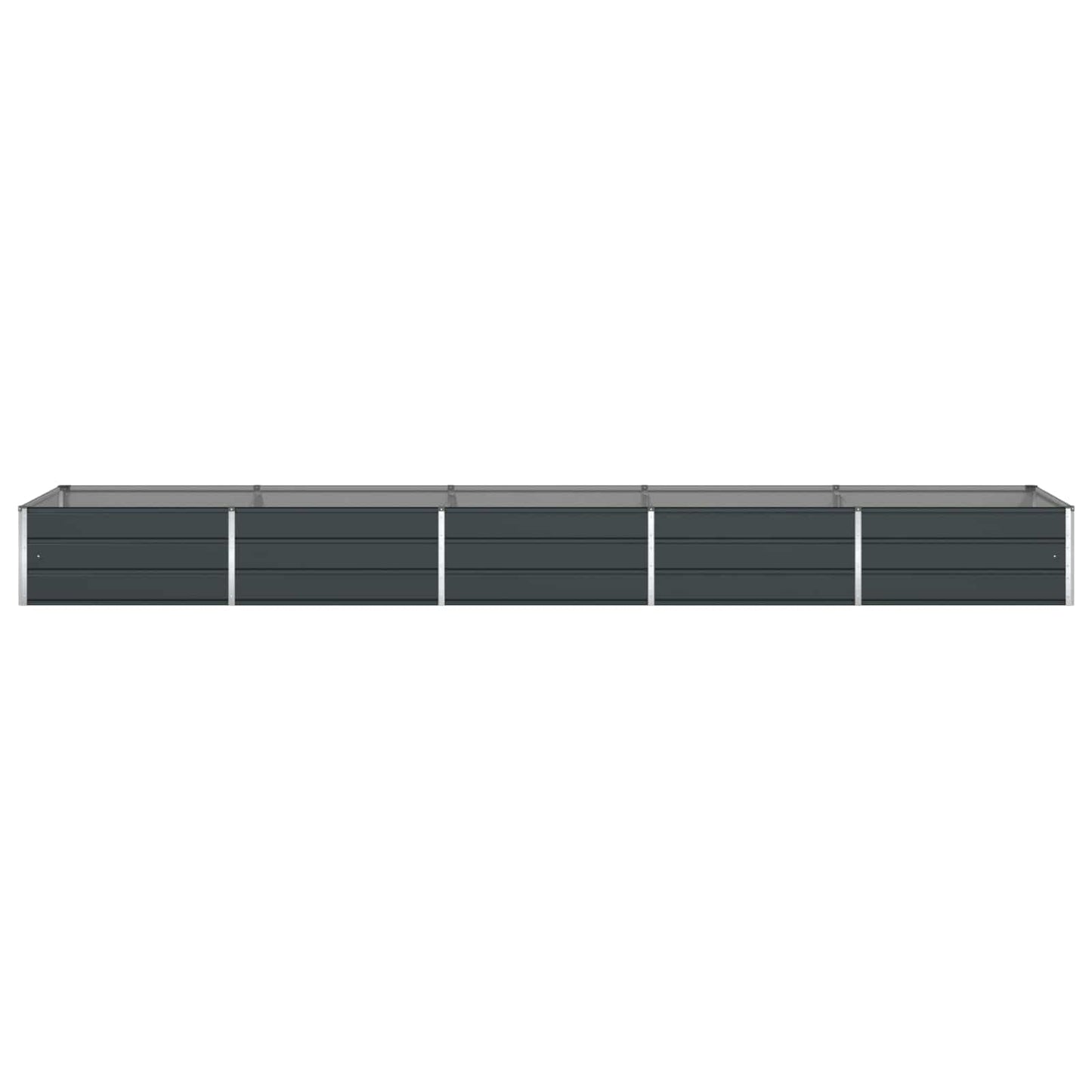 Fioriera Antracite 480 x 100 x 45 cm Acciaio zincato