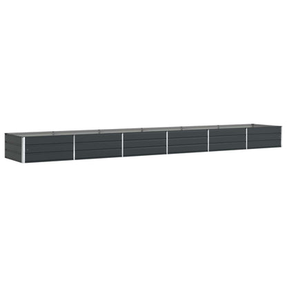 Fioriera Antracite 580 x 100 x 45 cm Acciaio zincato