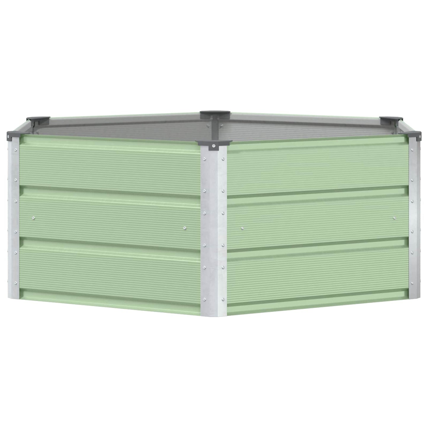 Fioriera Verde Pastello 129 x 129 x 45 cm Acciaio