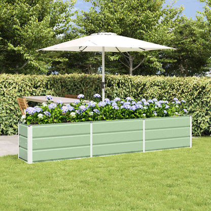 Fioriera Verde 240 x 40 x 45 cm Acciaio