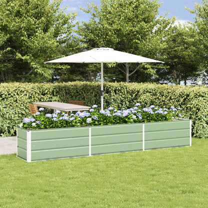Fioriera Verde Pastello 480 x 50 x 45 cm Acciaio zincato