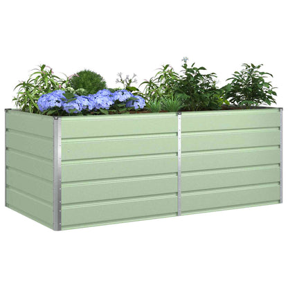 Fioriera Verde Pastello 195 x 100 x 75 cm Acciaio zincato