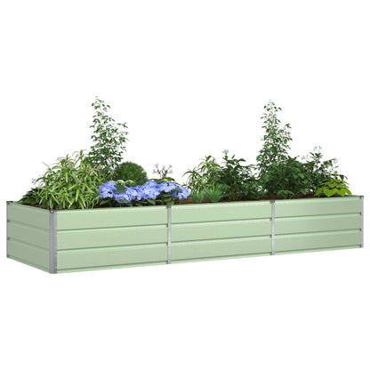 Fioriera Verde Pastello 290 x 100 x 45 cm Acciaio zincato