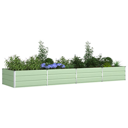 Fioriera Verde Pastello 385 x 100 x 45 cm Acciaio zincato