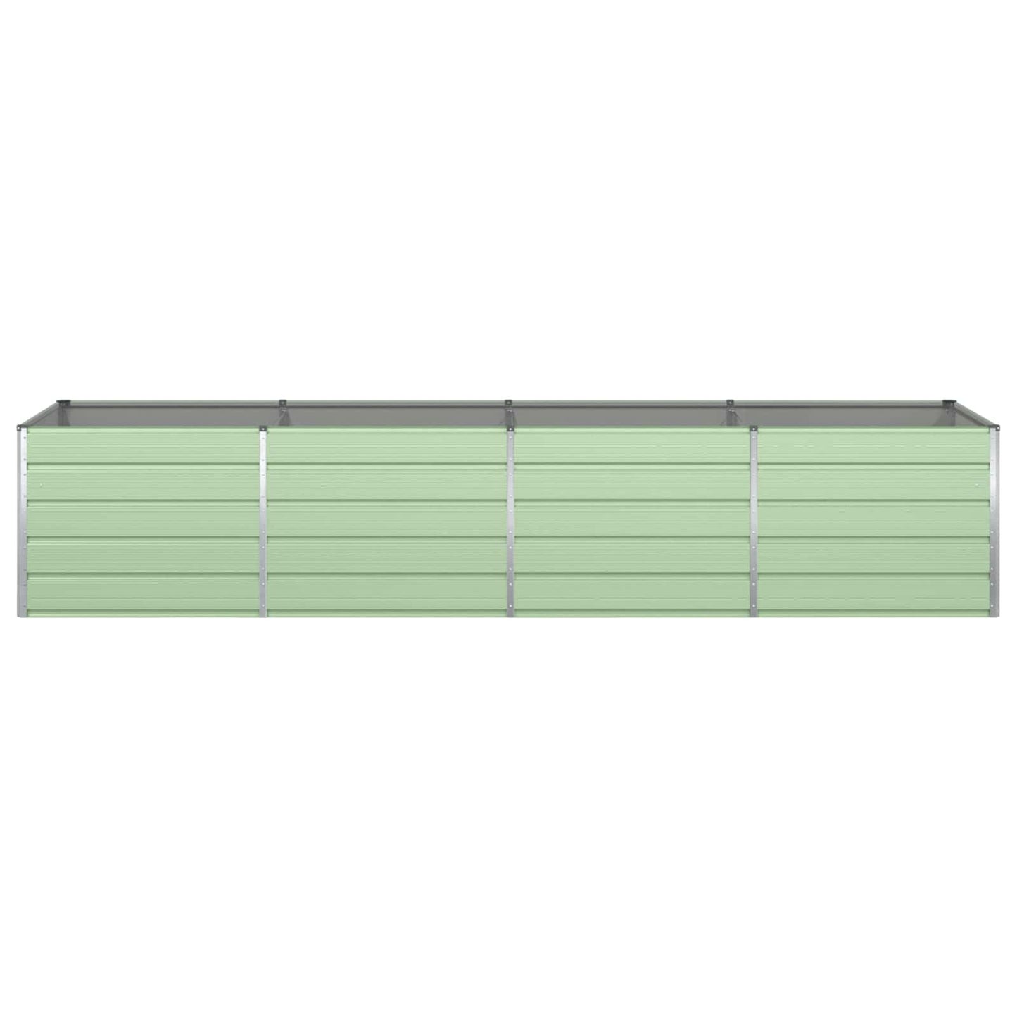 Fioriera Verde Pastello 385 x 100 x 75 cm Acciaio zincato