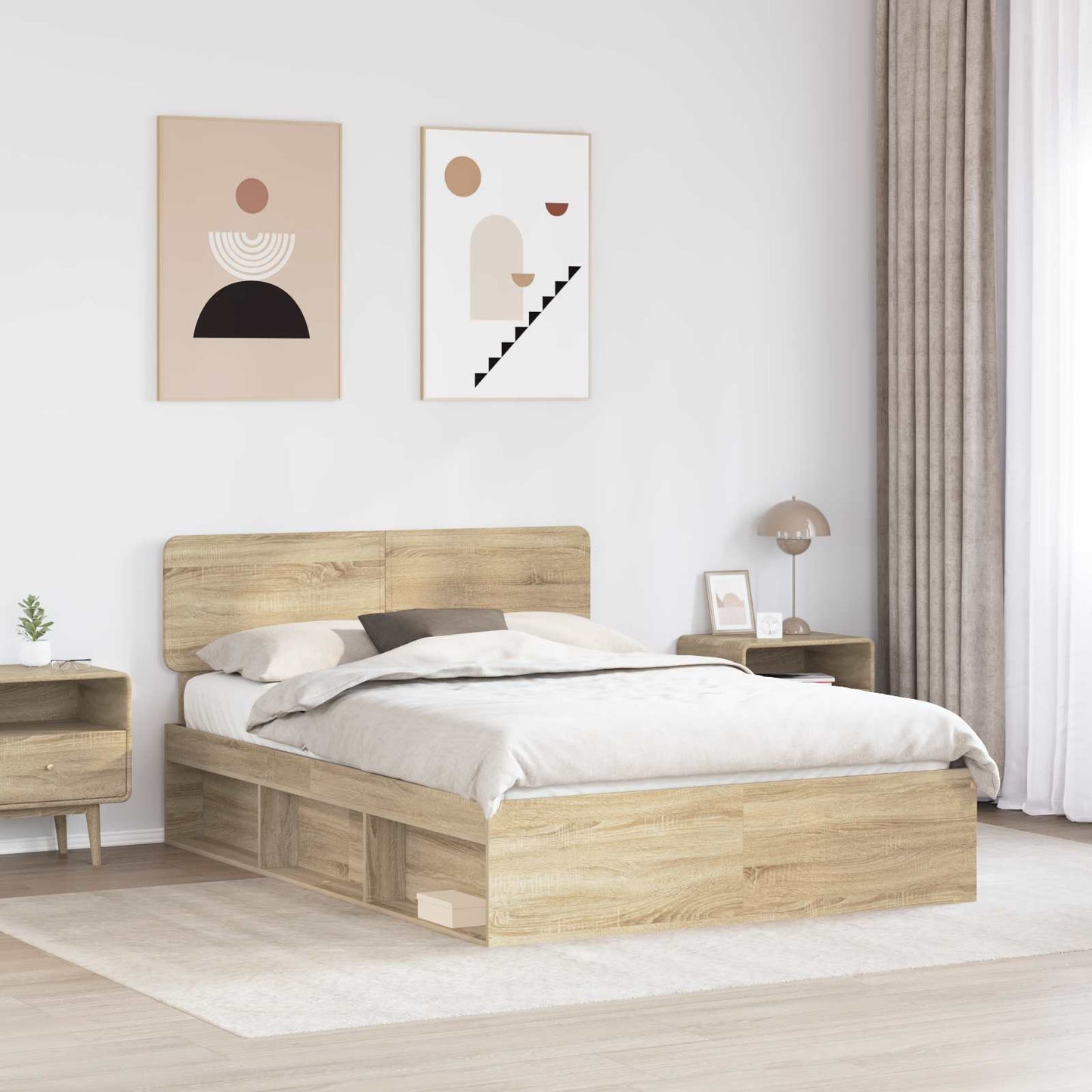 Struttura del letto Sonoma 140 x 200 cm Pino massello